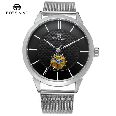 

FORSINING Men Business Mechanical Watch Top Brand Luxury Steel Automatic Skeleton Wristwatch