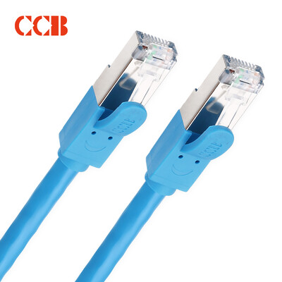 

CCB seven types of network cable 8-core twisted 10G high speed oxygen free copper network jumper round wire 20M blue CT7-Y-1200BL