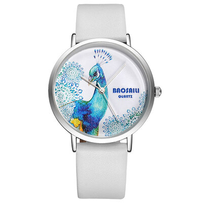 

BAOSAILI Kids Clock Cute Peacock Girls Dress Wristwatches Boys Leisure Sport Quartz Watch Unisex Charm Watch