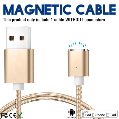 

Keymao Magnetic Phone kabel data with 1 Holder Pack for iPhone iPad Samsung（Just one line No connector）