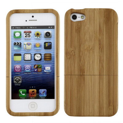 

Natural Bamboo Wood Hard Back Case Cover Protector for Apple iPhone 5 5S