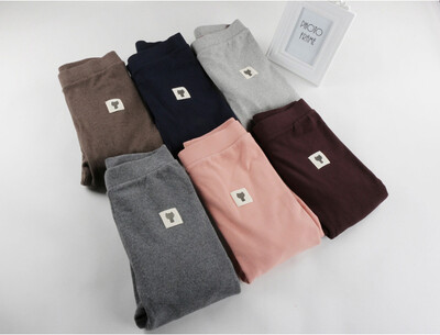 

Winter double layer plus velvet thick cotton warm pants Slim Leggings