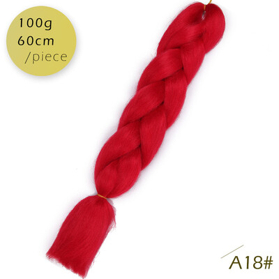 

AISI HAIR 100g / pcs 24inch   Kanekalon гигантский   косы Волосыломбер Две тонныЦветные синтетические волосы для кукол Вязание крю