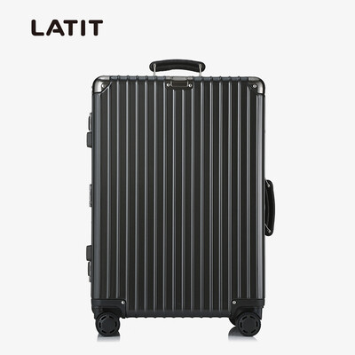 

LATIT Бизнес немого алюминиевая рама тележки МНЛЗ Lockbox отдых ствол путешествия 20 дюймов Розовое золото