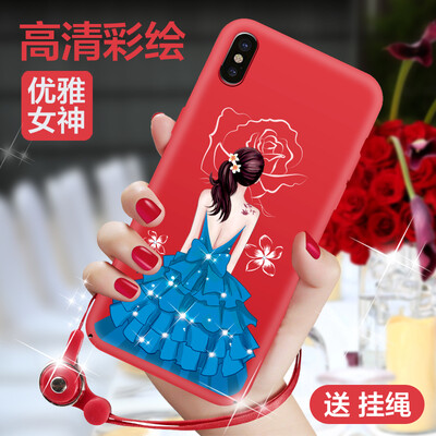 

Mo Fan Apple X mobile phone shell iPhoneX mobile phone shell Apple X 10 protective sleeve All-inclusive protection shatter-resistant hard shell 3D three-dimensional relief painted creative female models Pinaran