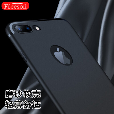 

Freeson iPhone7 Plus Apple, телефон оболочка защитного рукав 7plus все включена мягкая оболочка матовая оболочка Выдерживает падение силиконового рукава черного 5,5 дюйма