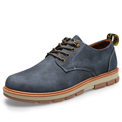 

Vintage style leisure leather shoes Platform Mens shoes