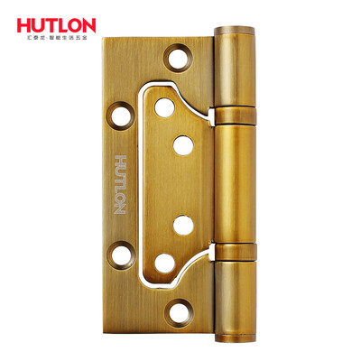 

Hutlon 4 inch stainless steel mother-in-law hinge free slotted mute hinge DS-3043B-2BB yellow bronze