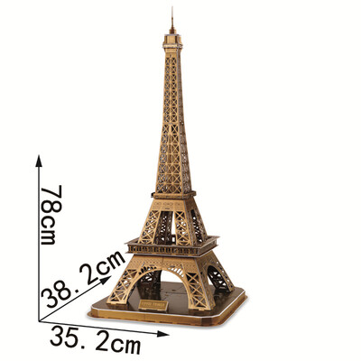 

3D головоломка Бумага DIY Эйфелева башня модель для детей игрушка Строительство здания подарок