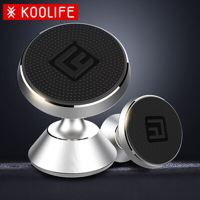 

KOOLIFE Magnetic Car Mount Mobile Phone Holder 360° Rotation Dashboard Center console grey