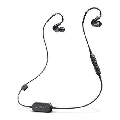

Shure Shure SE215-BT1 мощный бас-уха беспроводной Bluetooth мобильный телефон наушники HiFi спортивная версия черный