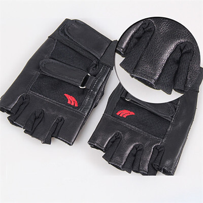 

Summer riding men's half-finger gloves outdoor sports mountaineering non-slip driving fitness exposure refers to leather tactical