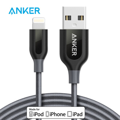 

Anker Anch MFi certification 7/6 / 5s Apple data line 0.9 meters gray pull car phone charger line power cord support iphone5 / 6s / 7P / SE / ipad air mini