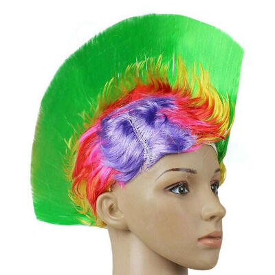 

Модные Hallowmas Маскарад Punk Mohawk могикан прическа Cockscomb волос