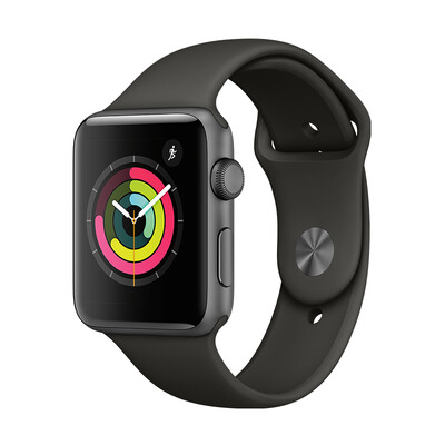 

Apple Watch Series 3 Smart Watch (GPS 42 мм с глубоким пространством серый алюминиевый корпус серый спортивный ремешок для часов MR362CH / A)