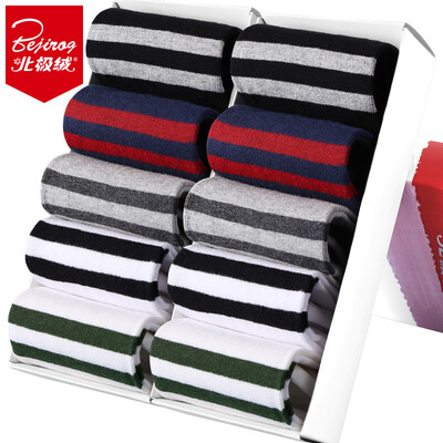 

Arctic cashmere socks male autumn winter casual cotton socks men&39s socks fashion stripes leisure sports cotton in the tube socks 10 double-
