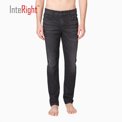 

Interights jeans men 's light business fit self - cultivation super - elastic jeans light black 30 170 / 76A