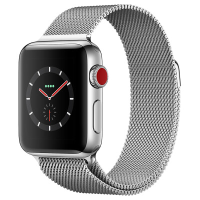 

Apple Watch Series 3 Smart Watch (GPS + сотовая сеть 38 мм Deep Space Black Milanese Strap MR222CH / A)