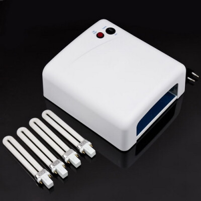 

36W UV Nail Art Lamp Gel Curing Tube Light Dryer 220V EU Plug New