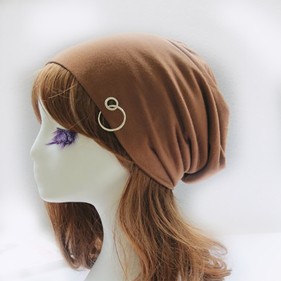 

Hip hop hip-hop men and women's hooded hat outdoor solid color thin section cap iron ring cap head cap