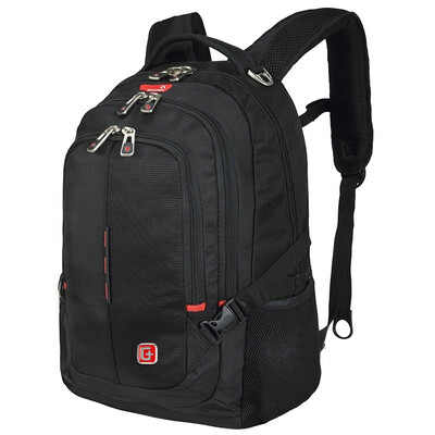 

SVVISSGEM outdoor backpack computer bag Swiss Army knife standard ridge student bag 14.6 inch shoulders computer backpack SA-7719III black