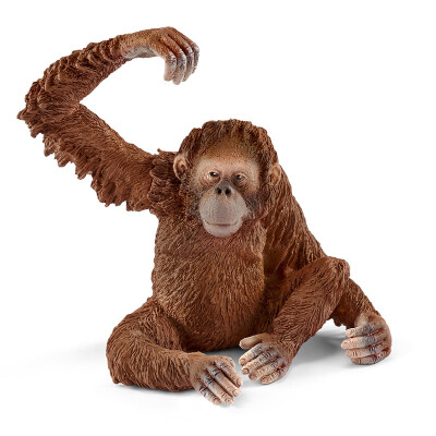 

Sile Safari Monkey Gorilla Model Toy Boy Girl Early Learning Cognitive Child Animal Toy Simulation Animal Model - Orangutan Mom 14775