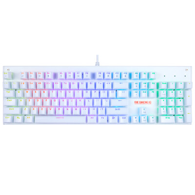 

Key player (1st player) Fire dancer K3 RGB changeable mechanical keyboard Crystal key cap 104 key White tea axis