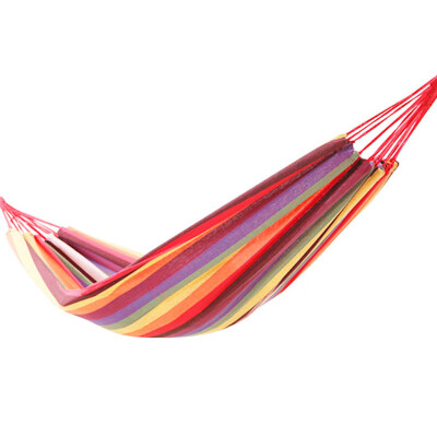 

El Monte ALPINT MOUNTAIN Outdoor widening thickening (200 * 160) Casual canvas hammock swing camping hammock 610-321 red color