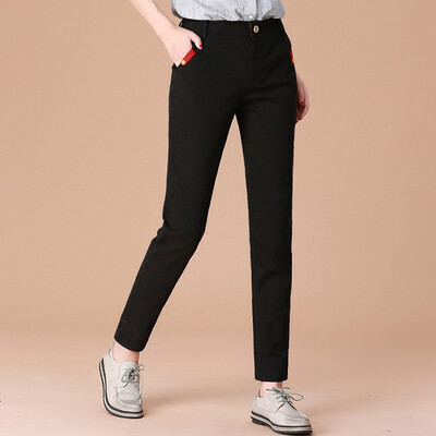 

City plus CIYPLUS 2017 autumn new women&39s clothing loose wild wild Harlan suit pants casual pants CWKX179173 black