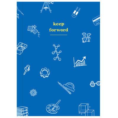 

Guangbo 94 A5 study plan book schedule hand book stationery notebook blue FB60114