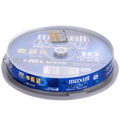 

Maxell DVD + R 16 скорость 4.7G Тайвань производства барабанов 10 дисков