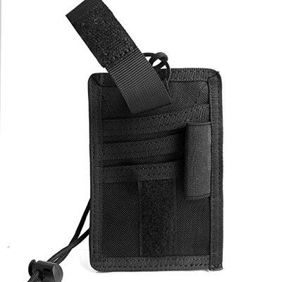 

Tactical ID Card Holder with Adjustable Neck Lanyard&Detachable Card Organizer