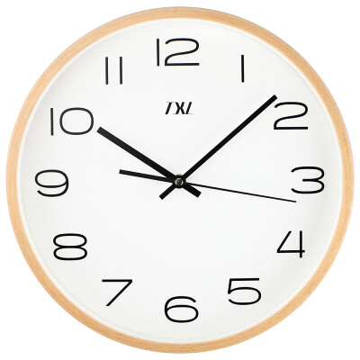 

Wooden Wall Clock Quiet Silent Sweep Wooden Clock Modern Brief Fashion Concise Clock 12.6 Inch Large Number Display Wall Clock