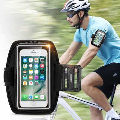 

ESR mobile phone arm bag arm outdoor riding cycling arm sleeve for Apple Android Samsung millet Huawei mobile phone 5 inches or less