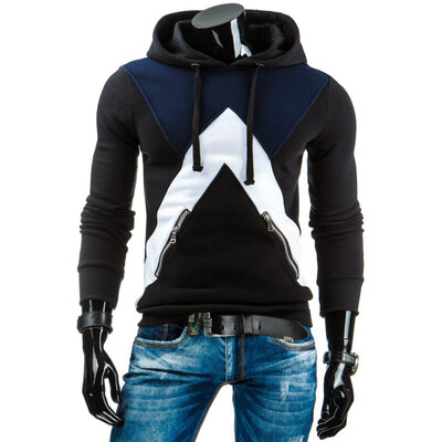 

Brand 2017 Hoodie Stitching Zipper Decoration Hoodies Men Fashion Tracksuit Mens Sweatshirt Off White Hoodie Mens Purpose Tour