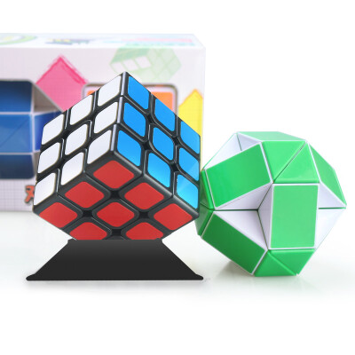 

Dian Sheng veteran Rubik's Cube smooth game special Variety Magic Magic Rubik's cube puzzle kit decompression toys DS-203 Black +24 football green segment