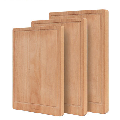 

Double gun Suncha Beech chopping board Square solid wood chopping board ZB4053 40 28 22cm