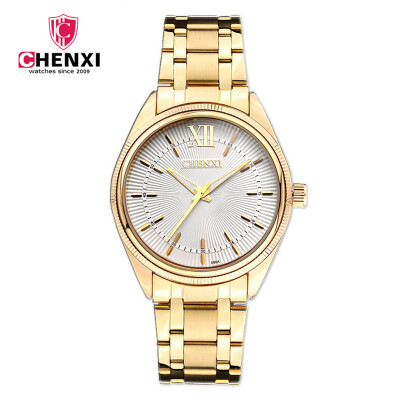 

CHENXI Gold Quartz Watch Men Luxury Stainless Steel Watches Fashion Business Watch Clock