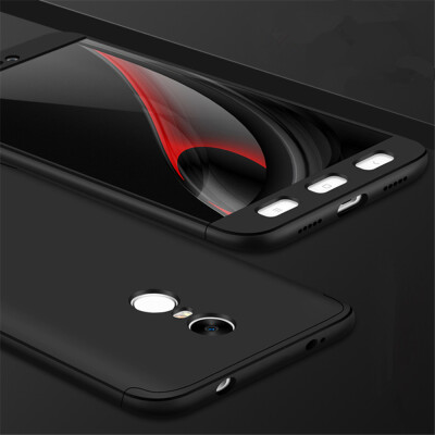 

3 in 1 Protection Case for Xiaomi Redmi 4X Slim Hard PC Cover for Redmi 4 2017 Free Glass Film