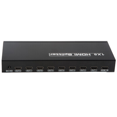 

SZBITC Видео на экране распределитель 4K Распределитель HDMI 1x8 HD Видео процессор HD-телевизор, DVD, для PS3