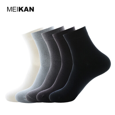 

MEIKAN 5Pair/lot Cotton Colorful Ankle Socks Breathable Solid Color Boat Socks Short Running Socks