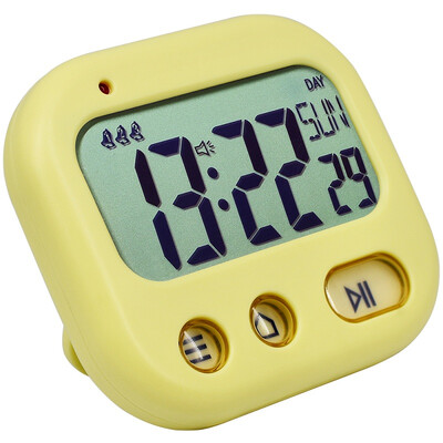 

Student Alarm Clock Digital LCD Travel Clock Kitchen Timer Countdown Snooze Full Vision Vibration Table Clock Loud Alarm 3 Alarm