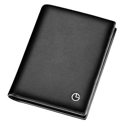 

Goldlion mens wallet mens simple wallet casual fashion mens ticket holder MW735471-41991 black cross section