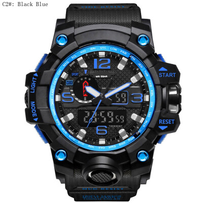 

Fashion Military Sport Watches for Men Male Outdoor Waterproof Dual LED Digital Quartz Wristwatch Time Clock Gift