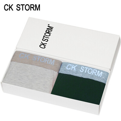 

CK STORM men&39s underwear flat pants combed cotton U lapel bag three-dimensional parcel ck storm series male underwear 2 gift box