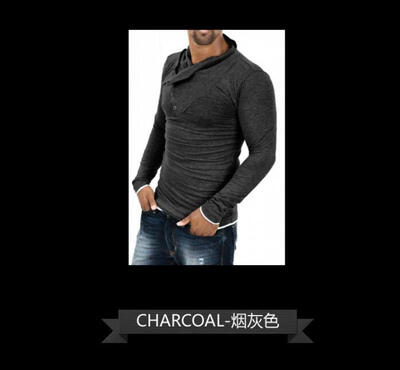 

Fashion Long Sleeve O-neck T-shirt 2017 New Arrival Men T-Shirts Tops Tees Mens Cotton T-Shirts 3Colors Men T-shirts XXL