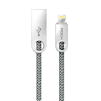 

Rocker (ROCK) Zinc Alloy Apple Data Cable Charging Cable for Apple 6iPhone7 / 5s / se / 6 / 6s / Plus iPad4 / 5 1 m Yellow