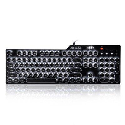 

Blackjack AJAZZ Assassin II Alloy Mechanical Keyboard AK35i Metal Punk Keyboard Black Black Shaft