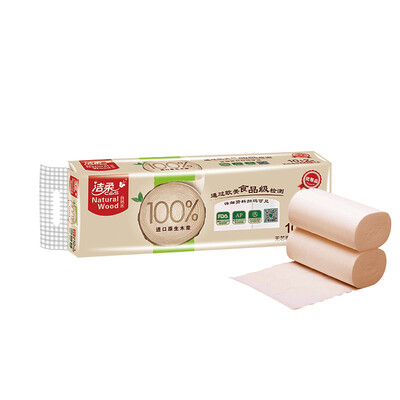 

Clean soft C &  roll of natural wood silky thick 4 layer 140g toilet paper 10 volumes low whiteness available for mother&child Tissue