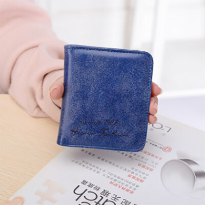 

Korean version of the 1988 paragraph short paragraph matte wallet thin section mini coin purse wallet wallet tide